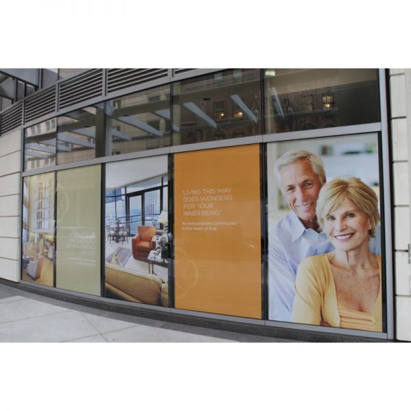 Perforated Storefront Window Decals, One-Way Window Decals